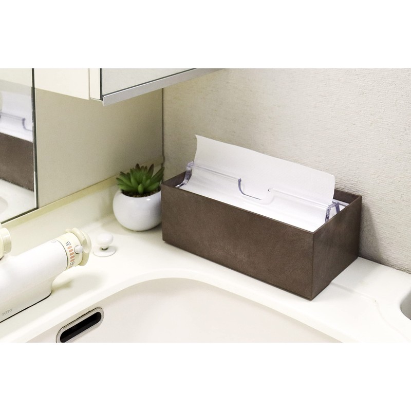 Chopla Industries 691516 Paper Towel Case, Wood-Style, Brown