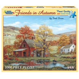 White Mountain Puzzles Friends in Autumn - 1000 Piece Jigsaw Puzzle
