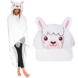 Shoppawhile Alpaca Gifts for Women Llama Gift Portable Blanket Cuddly Blanket Fluffy Alpaca Sofa Blanket 150 x 130 cm