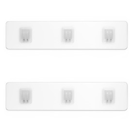 NESOMI Shower Organizer Adhesive 2 Pack Shower Caddy Adhesive Replacement, Strong Hooks Shower Adhesive Strips, No Drilling for Bathroom Shower Storage Shelves and Kitchen Racks