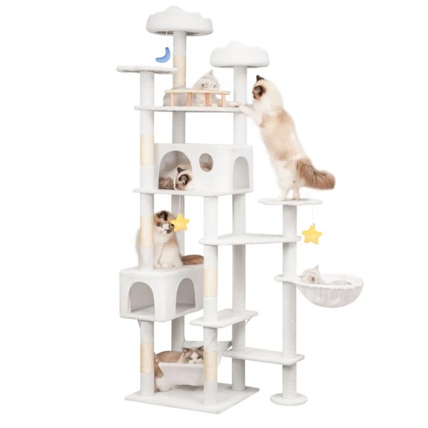 Meecal 85in Cat Tree for Indoor Cats Large Adult, Tall
