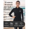 Owntop Women's Wetsuit Top Jacket - 2 mm Neoprene Long