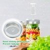JOBVERT Fermentation Kit - 2 Upgraded Lids and 2 Glass