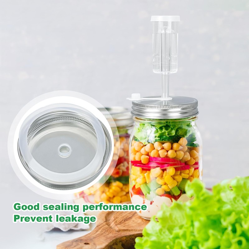 JOBVERT Fermentation Kit - 2 Upgraded Lids and 2 Glass
