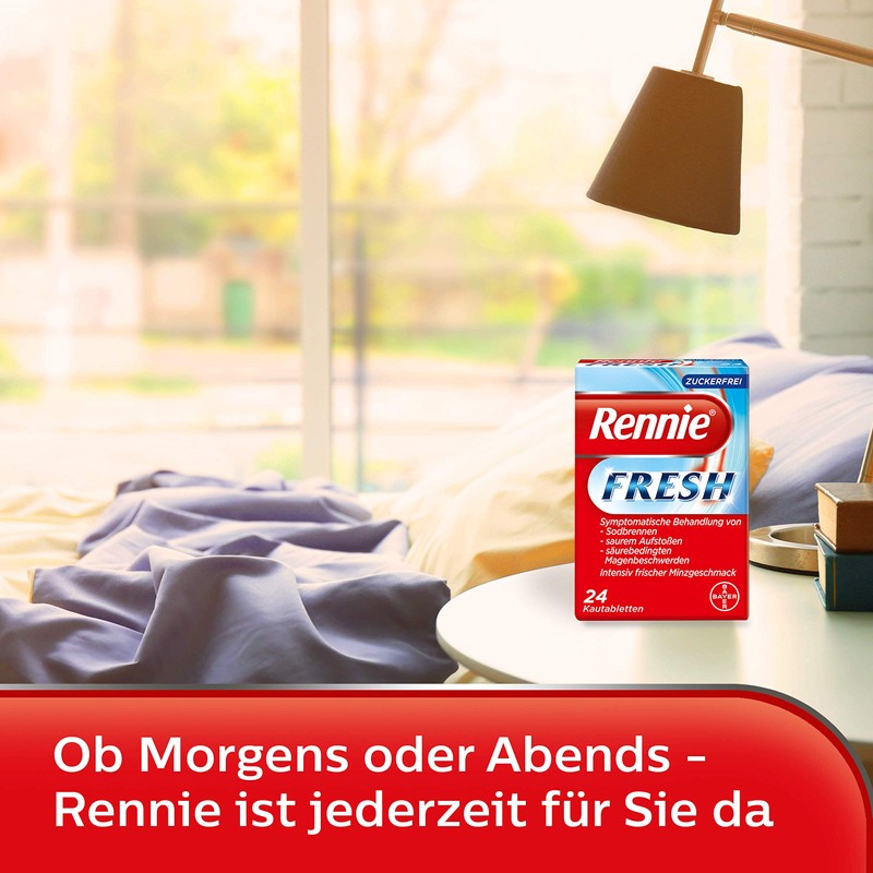 Rennie Fresh bei Sodbrennen 24 Kautabletten