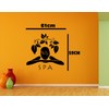 Heaven Decors Spa Girl Black Wall Decal Wall Sticker and