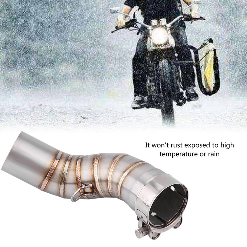Motorcycle Full Exhaust System Middle Pipe Link Connect for Kawasaki