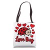 Love Bug Cute Valentine's Day Party Ladybug Tote Bag