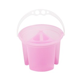 MaT store Brush Wash Bucket Paint Brushes Wash Paint Brushes Palette Fine Art Oil Paints Compact (Pink)