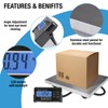 Large 440lbs Shipping Scale, 15"X 12" Platform Heavy Duty Stainless