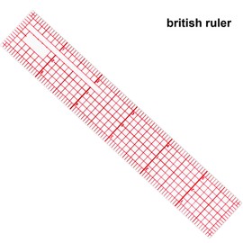 Pelopy 4 Pieces Clear Plastic Ruler Grid Transparent Ruler Plastic Straight Measuring Tool Set for Clothes Design Sewing(6 Inches, 12 Inches, 15 Inches,B50 B60 B70 B-80)