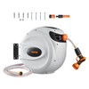 VEVOR Retractable Hose Reel, 65-130FT Garden Water Hose Reel with
