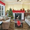 Simhomsen Embroidered Snowflakes Mantel Shelf Top Scarf Runner for Christmas