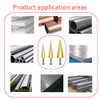 CEEYSEE 3 Pieces Hex Shank Step Drill Bit Set HSS