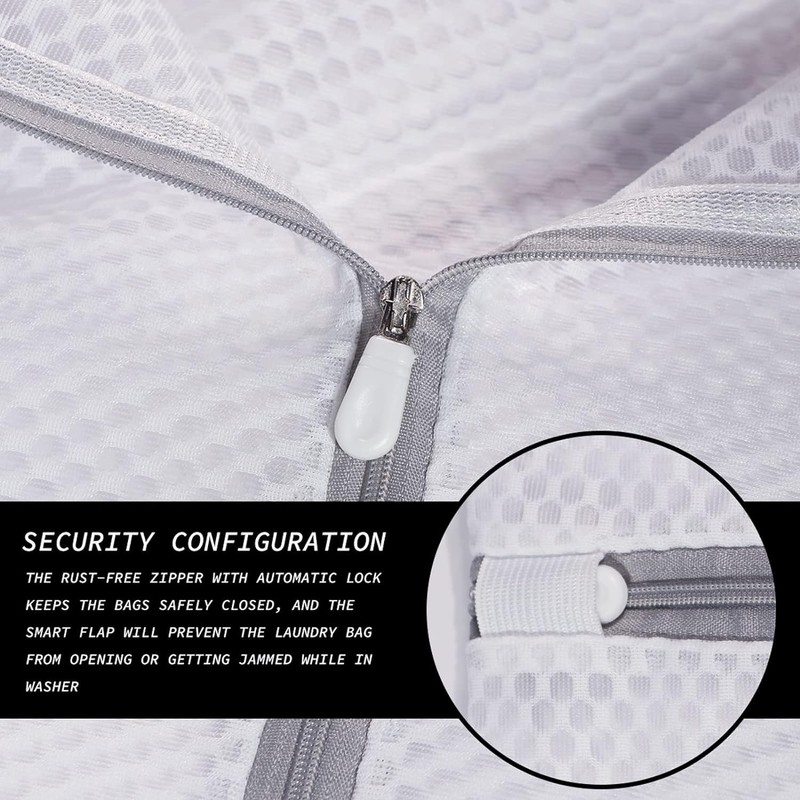 ACEmedia 2 Pack Mesh Laundry Bag-2 Oversize Delicates Laundry Bag-Extra