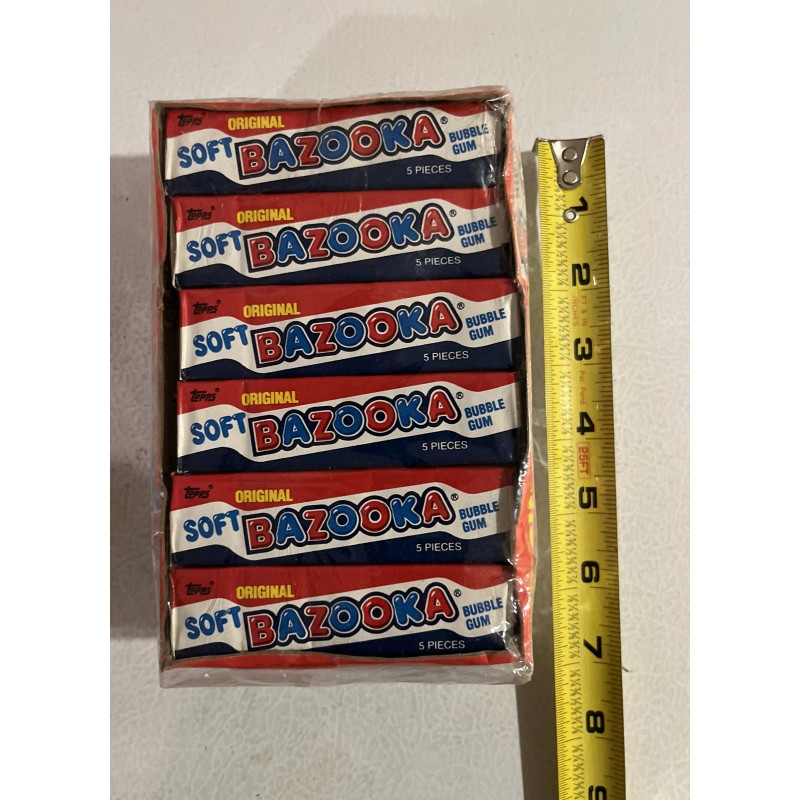 Bazooka Original 1987 Soft Bazooka Bubble Gum Vintage NOS Full