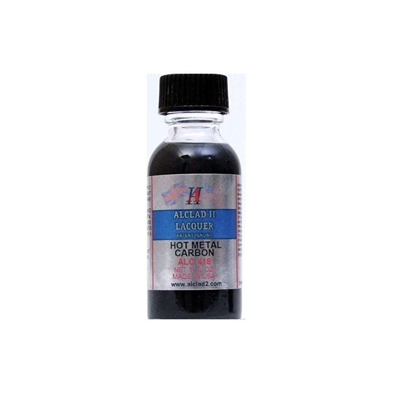 Alclad II Lacquers Paint Hot Metal Carbon #418
