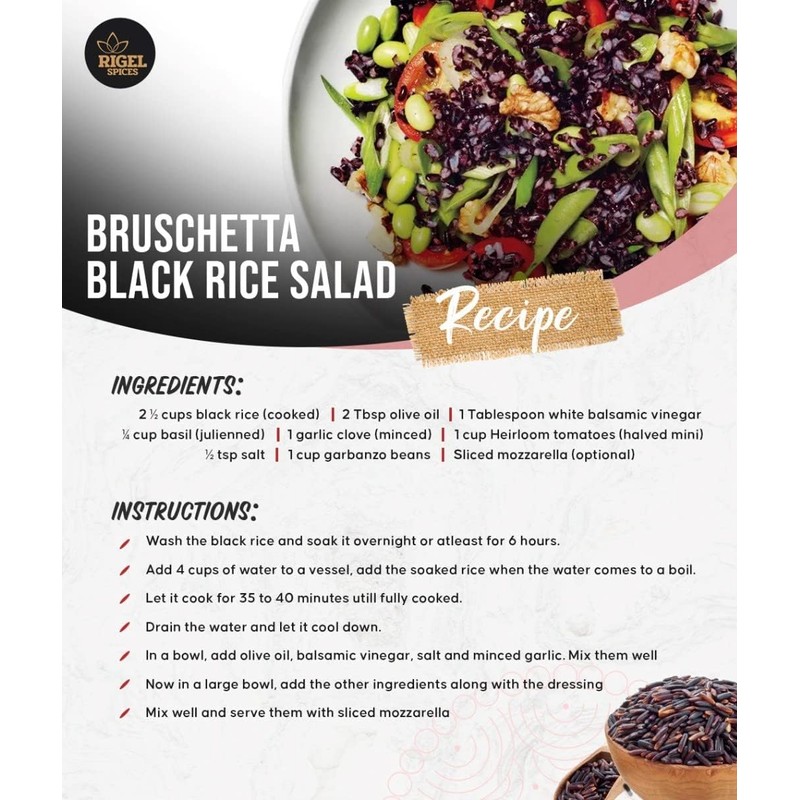 Rigel Spices | Karuppu Kavuni Black Rice (4 Pounds) |