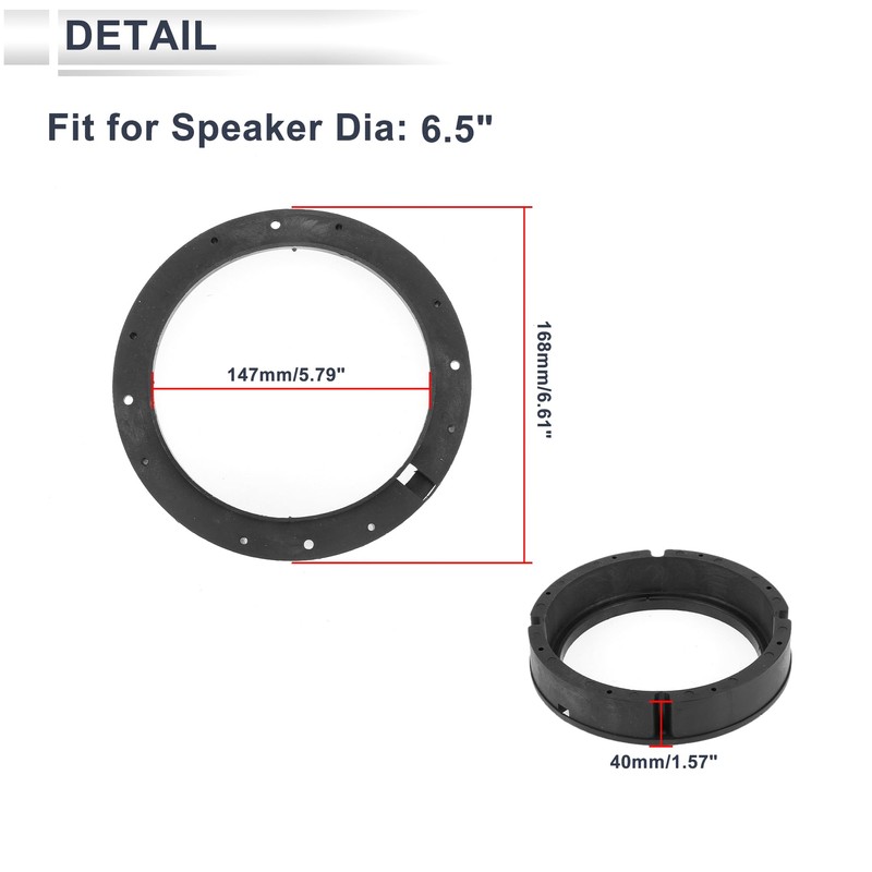 X AUTOHAUX Speaker Spacer Ring Tweeter Speaker Spacer Adapter for