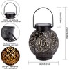 GolWof Solar Lantern Outdoor, LED Solar Light, Waterproof Decorative, Bronze,