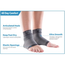 NatraCure Plantar Fasciitis Socks - Compression Foot, Ankle, Heel Sleeves - (Size: Large)