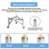 Universal 15-27" Fire Pit Stand, Stainless Steel Firepit Stand for