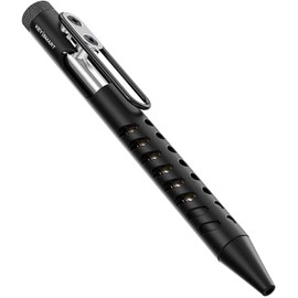 KeySmart Tactic WP09 Penna a Scatto Impermeable - Penna Resistant All Intemperie with Clip da Tasca ed Inchiostro Impermeable