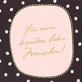 Perleberg - General Greeting Card from the Black & Gold Collection - High-Quality Card in Premium Quality Including Envelope - Stylish Greeting Cards with Gold Finishes 15 x 15 cm