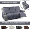 TAOCOCO Non Slip Recliner Sofa Covers for 3 Cushion Couch,