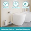 WEISSENSTEIN WEISSENSTEIN Toilettenpapier Aufbewahrung ohne Bohren - Toilettenpapierhalter Edelstahl fr