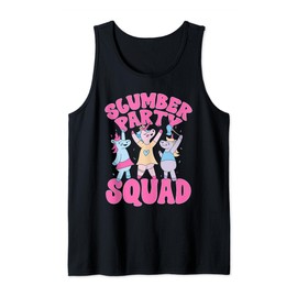 Sleepover Pajama Unicorn Slumber Party Squad Tank Top