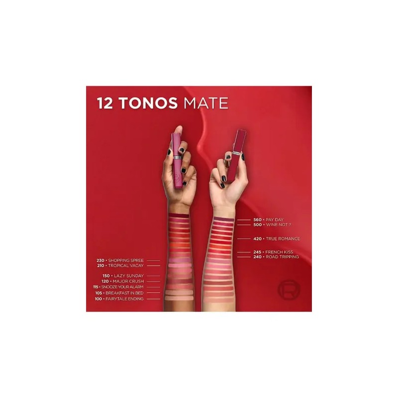 Loreal Paris Infallible Mate Labial Ácido Hialurónico