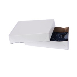 Feronia Packaging Apparel Boxes 2 Pack Men Shirt Box Women Dress Boxes Premium Gift Wrap and Art Supplies for Birthdays, Holidays, or Presents (White)
