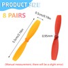 WALWAL 8pcs 2 Blades 55mm Fan Shape Propellers for 1mm