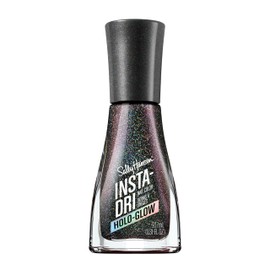 Sally Hansen Insta-Dri® Holo-Glow, Chrome Zone, Quick Dry, Long Lasting, Streak-Free Shine, Metallic Black Nail Polish