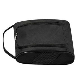 Golf Shoe Case | Zippered Shoe Carrier Bags with Ventilation | Travel Golf Waterproof Shoe Pouches Organizer with Zipper Mesh Breathable