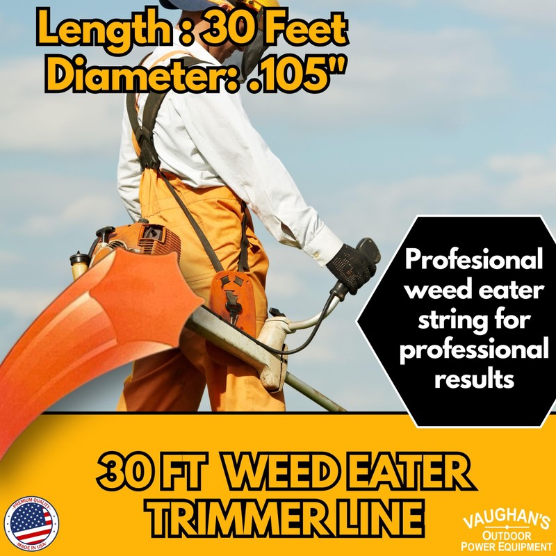 Vaughan's Master Line .105" Trimmer Line, 30ft | Red Star