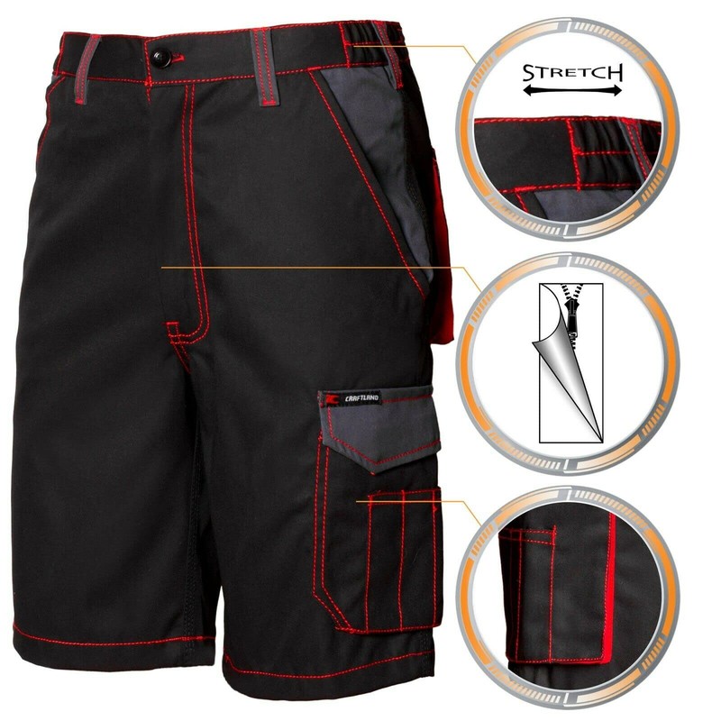 Craftland Ostend Twill Shorts, black/grey