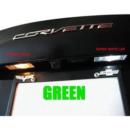 C7 Rear Hatch & License Plate LED Lighting Kit for 2014-2019 Stingray, Z51, Z06 Corvette (Green)