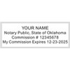 Shiny Printer S-854 Self Inking Notary Stamp - Oklahoma (Pink