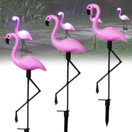Outdoor Solar Lights Waterproof Flamingo Garden Led Stake Lamps Energy Saving Landscape Lights for Garden Wedding Yard