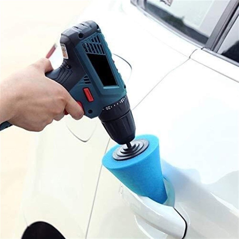 3Pcs Cone Sponge Pads + 2Pcs Ball Hub Polishing Wheel