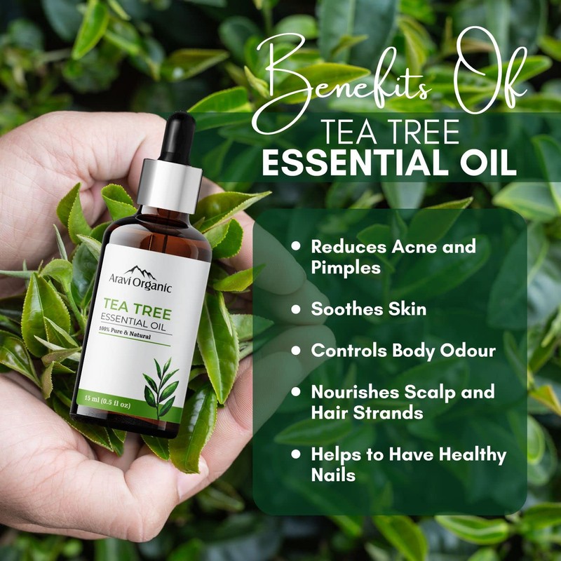 Aravi Organic Tea Tree Essential Oil - 15 ml |