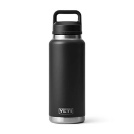 YETI Rambler Bottle Chug, Vaccum Insulated Stainless Steel Bottle with Chug Cap, Black, 26 oz (760 ml)