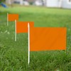 Anley Orange Mini Flag 12 Pack - Hand Held Small