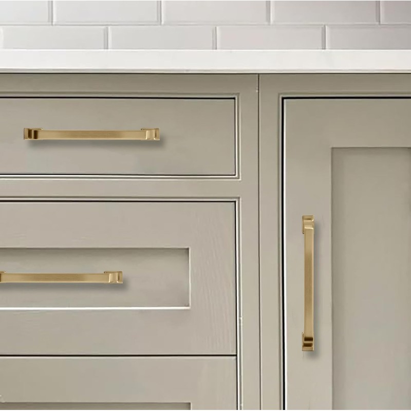 khtumeware 2 Pack 8 Inch Kitchen Cabinet Handles Champagne Bronze