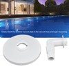 Fdit Skimmer Vacuum Plate, High Strength Plastic Universal Pool Vacuum