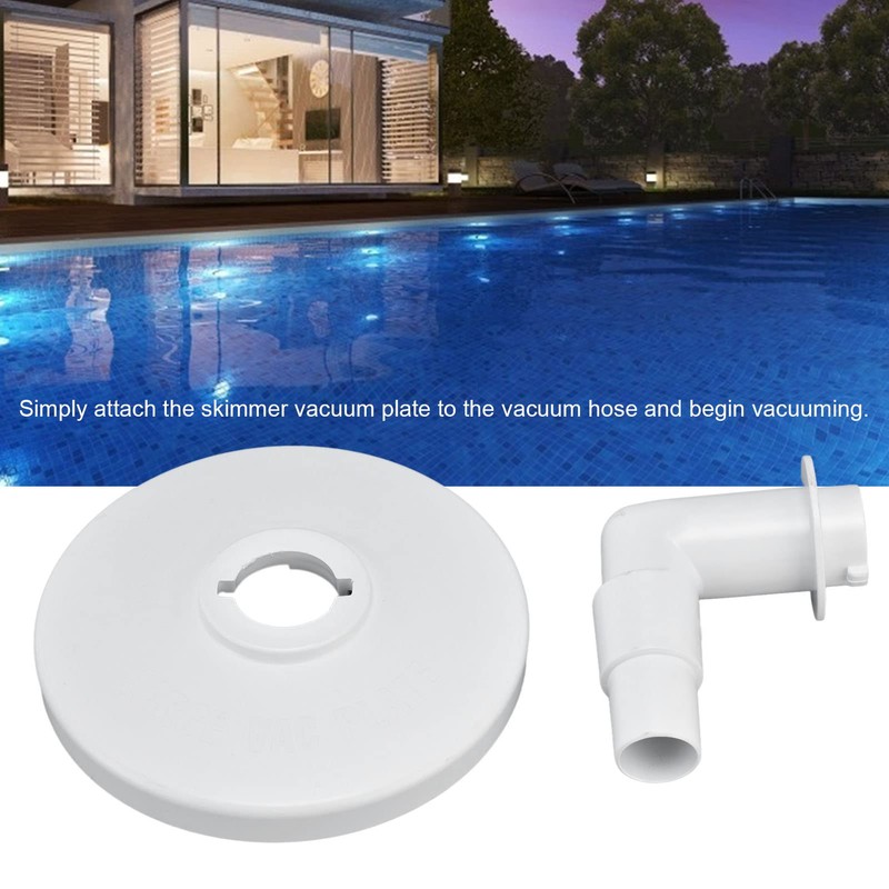 Fdit Skimmer Vacuum Plate, High Strength Plastic Universal Pool Vacuum