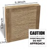 Caution Overstimulated Signs, Office Decor Wooden Plaque Sign, Funny Office