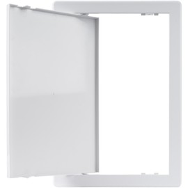 HVAC OV 8 x 12 Inch White Rectangular ABS Plastic Plumbing Access Panel - Indoor Wall Access Door for HVAC, Wall, Ceiling, and Drywall with Door - Opening Box Door Cover - Easy to Install